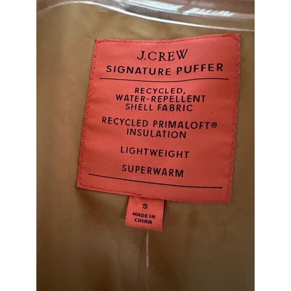 J. Crew Quilted Excursion Sleeveless Puffer Jacket Ivory White Size Small NEW - Picture 11 of 14